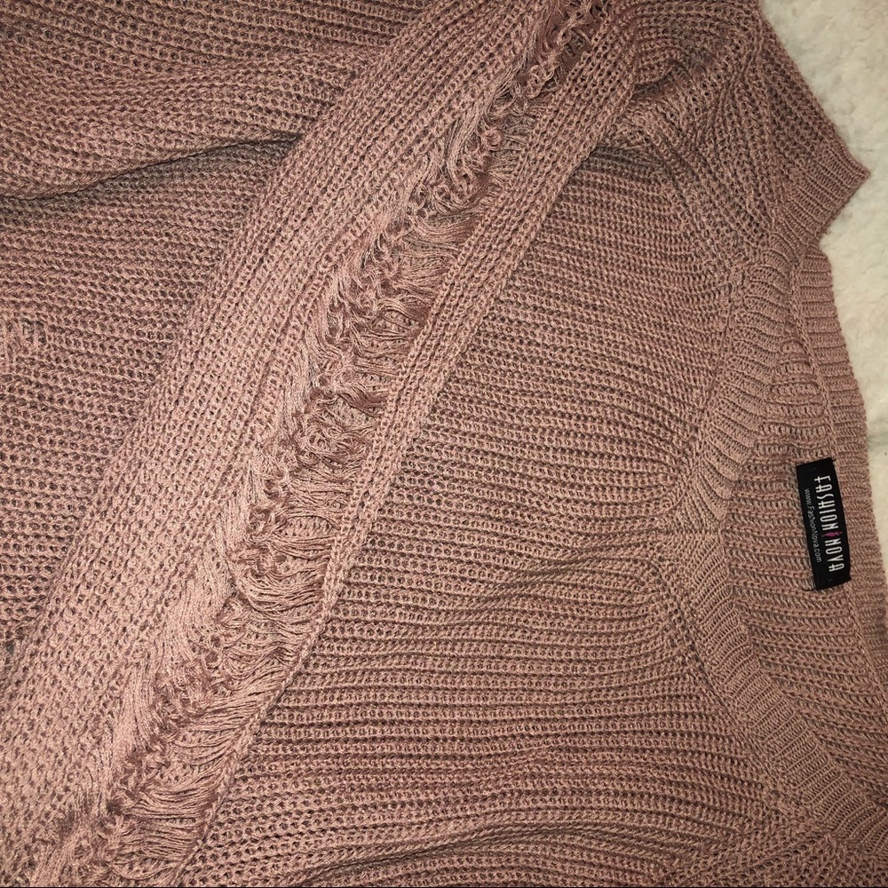 Fashion Nova distressed Sweater